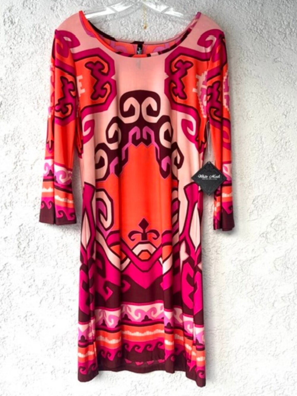 Bold Mod Dress in Hot Colors – NWT